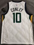 NBA 10 Conley Utah Jazz Maillot blanc